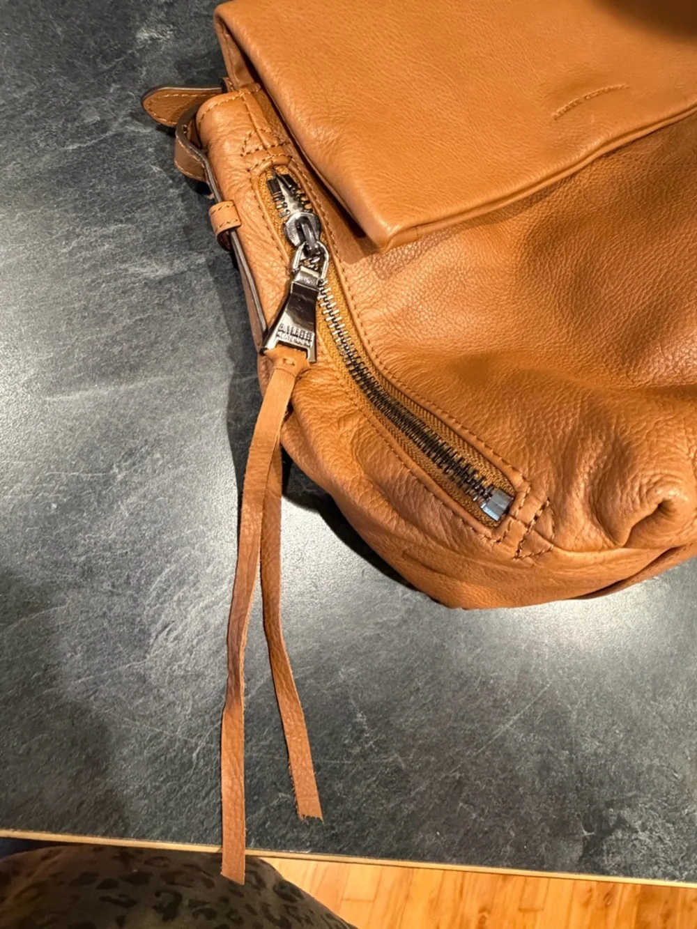 Aimee Kestenberg Tan Leather Hobo Shoulder Bag
